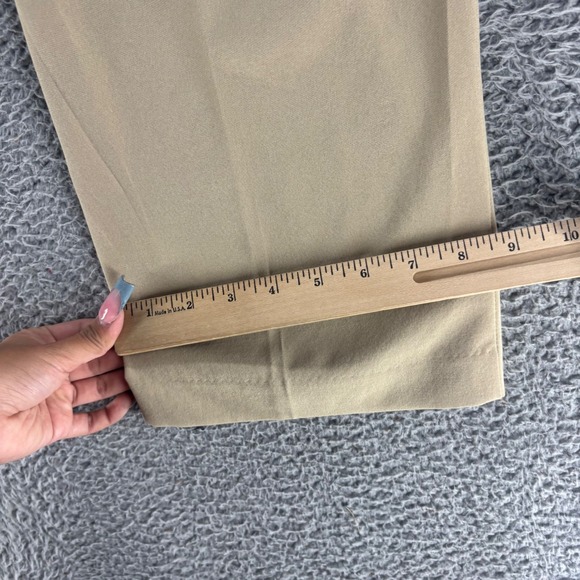 Ben Hogan Chino Pants Mens 42x32 Beige Polyester Stretch Straight Fit Golf Wear - Picture 9 of 10